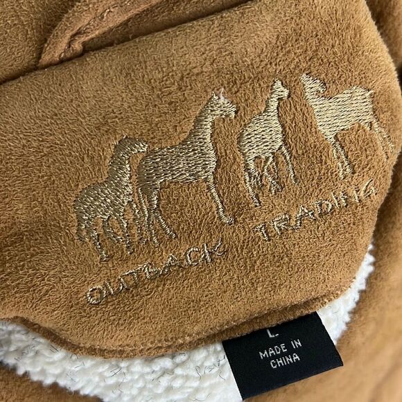 Outback Trading Co ladies brown button coat size Large - Picture 10 of 11